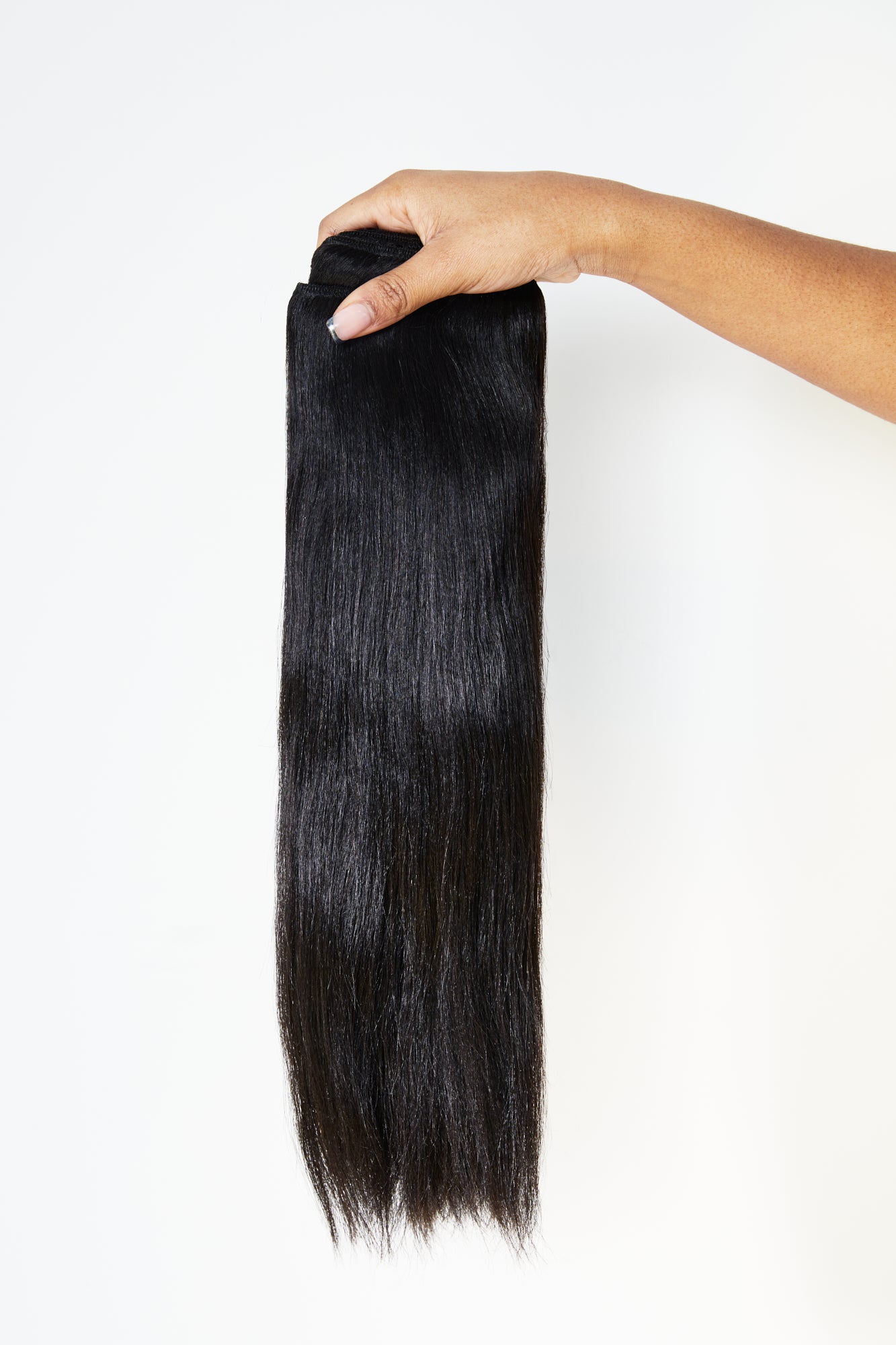IMAN Textured Straight Hair Clip-ins