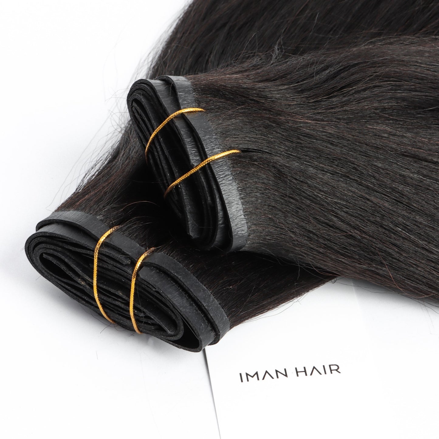 IMAN Textured Straight Hair Clip-ins