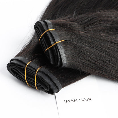 IMAN Textured Straight Hair Clip-ins