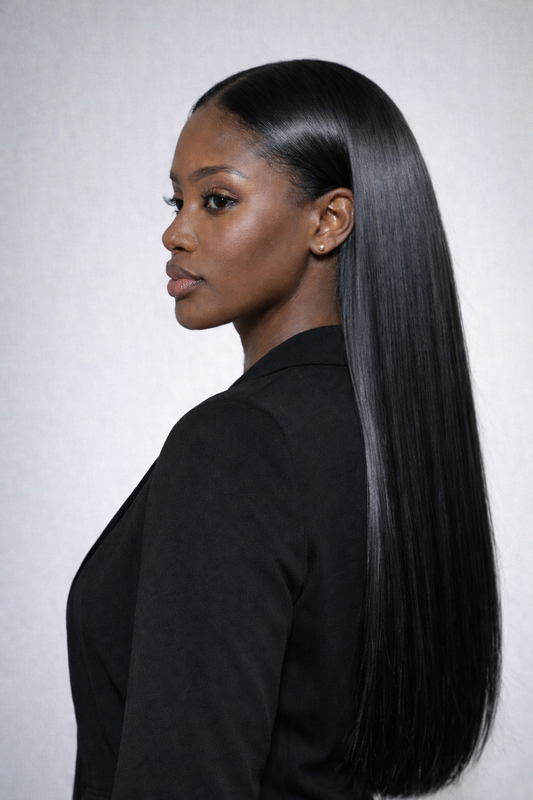 IMAN Silked Straight Hair Clip-ins