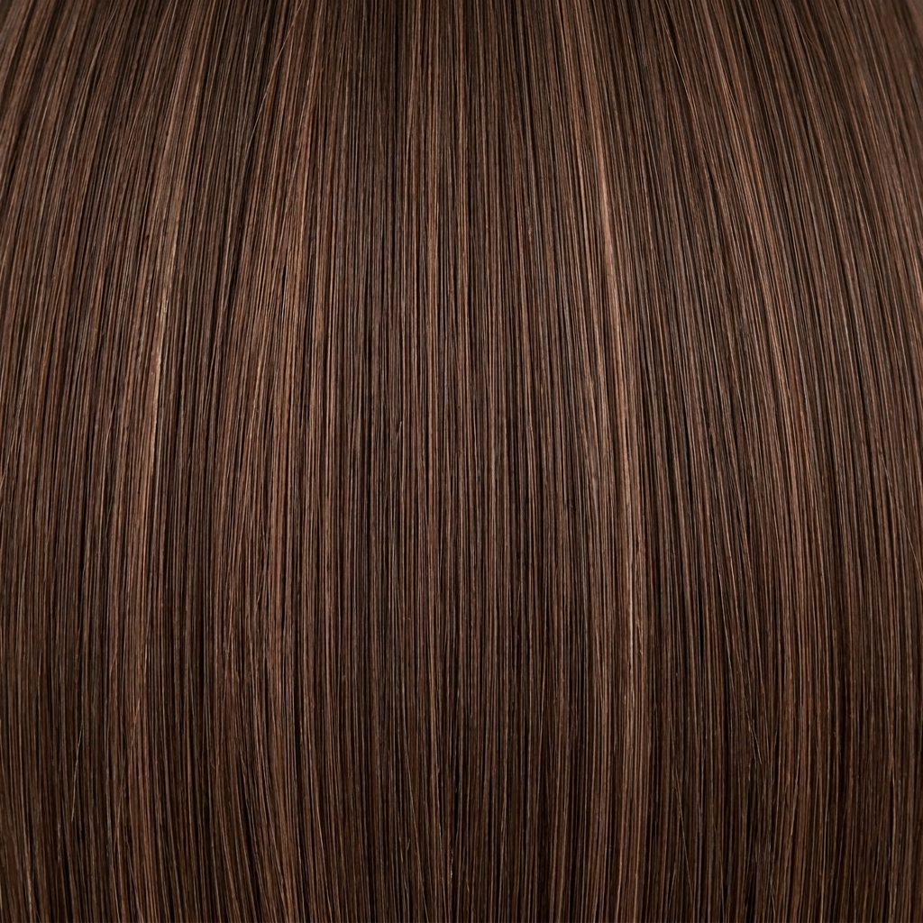 Mocha Swirl shade swatch with ash-blonde pieces — Iman Hair Signature Shades
