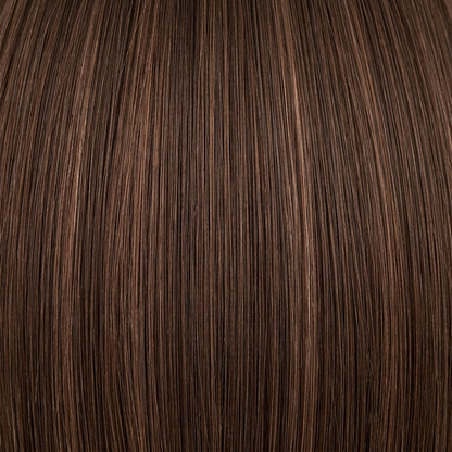 Mocha Swirl shade swatch with ash-blonde pieces — Iman Hair Signature Shades